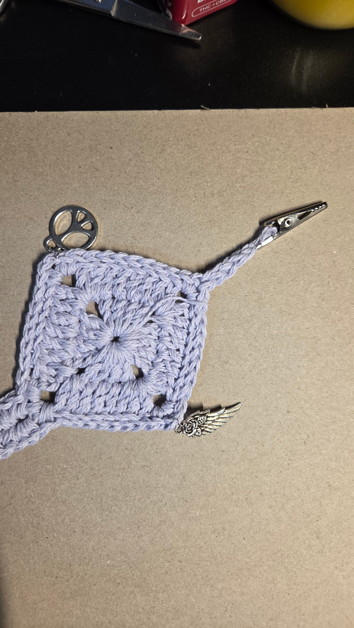 Purple keychain