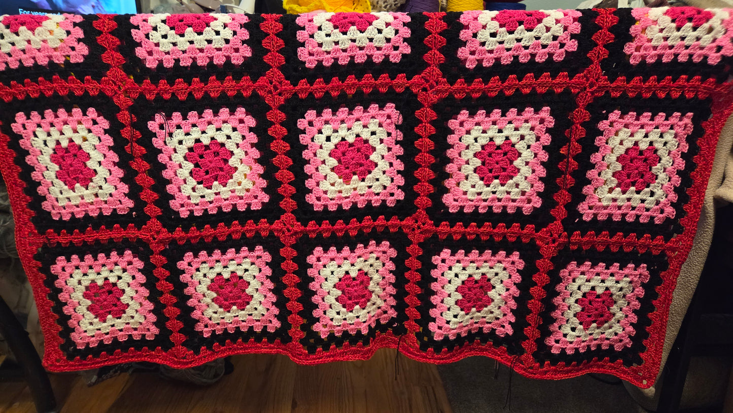 Granny square blanket