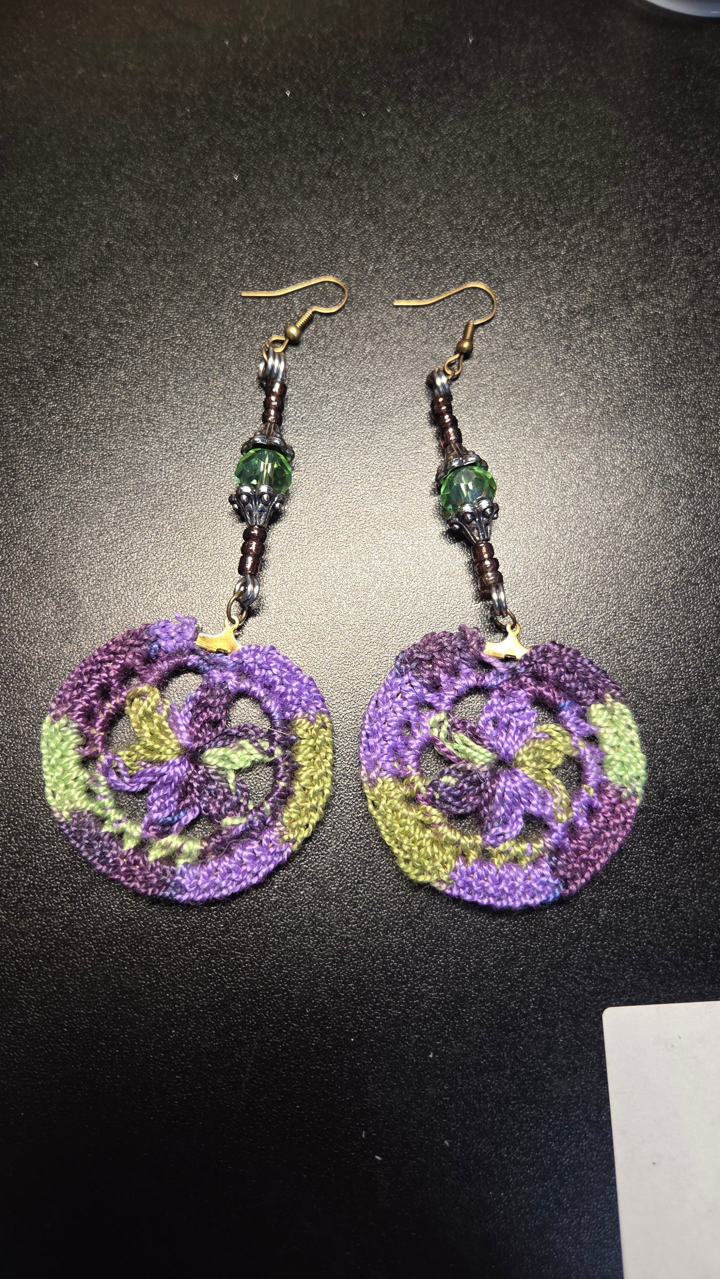 Dangle flower earrings