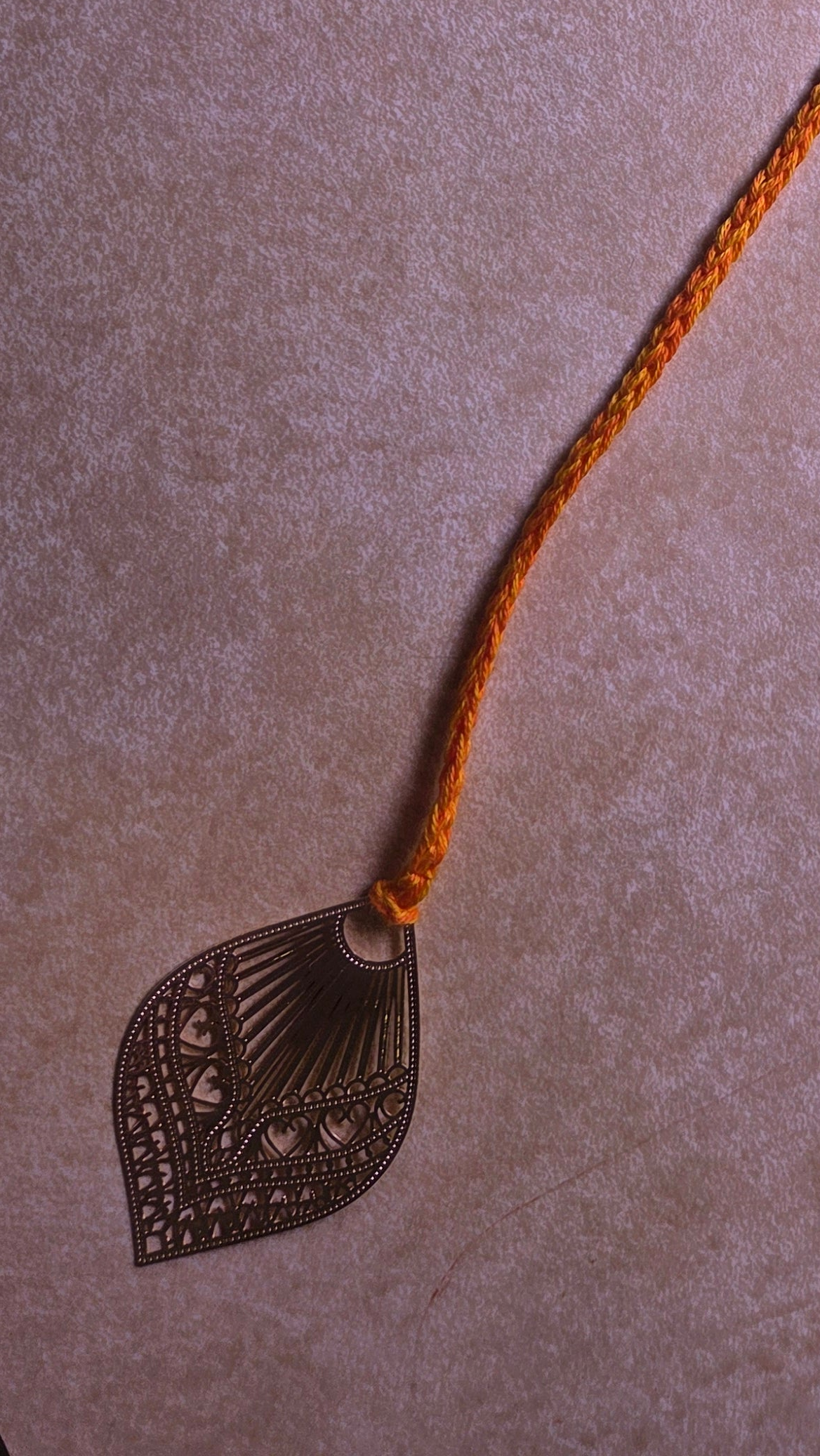 Orange clip bracelet